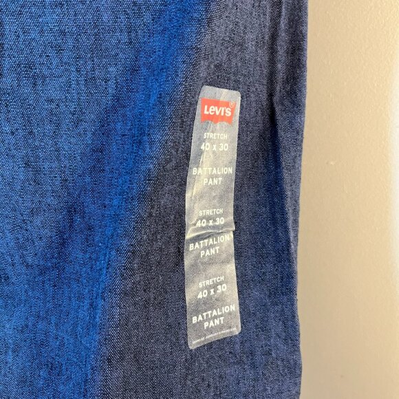 LEVI'S Men's Dark Blue Straight Leg Battalion Pant - Size 40 x 30 - NWT $68 - Picture 5 of 6
